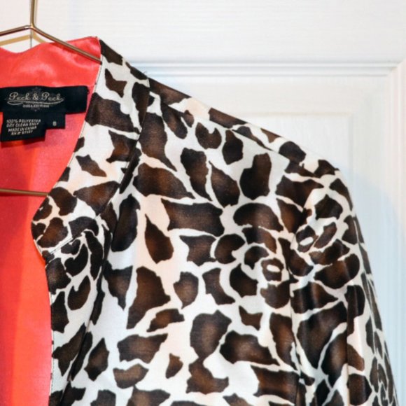 Peck & Peck lined jacket, roses and leaves, size 8 - Picture 5 of 5